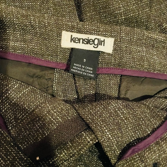 Kenzie Girl Tweed Dress Pant Sz 9 - Picture 5 of 5